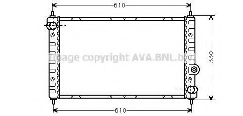 AVA QUALITY COOLING FT2165 Радіатор, охолодження двигуна