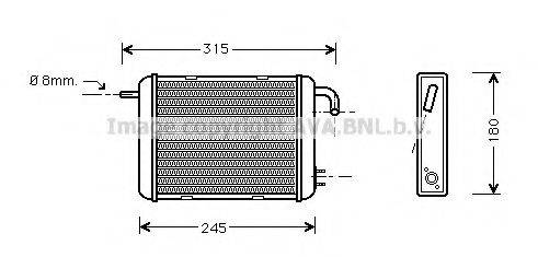VALEO 812025 Теплообмінник, опалення салону