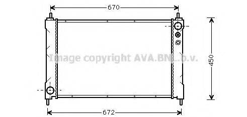 BLUE PRINT ADH29831 Радіатор, охолодження двигуна