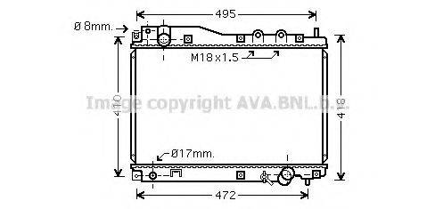 BLUE PRINT ADH29880 Радіатор, охолодження двигуна