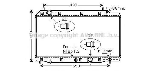 BLUE PRINT ADH29879 Радіатор, охолодження двигуна