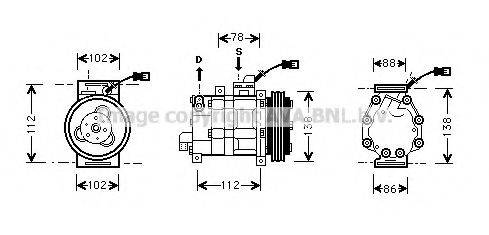 AUTO AIR GLOUCESTER 146104 Компресор, кондиціонер