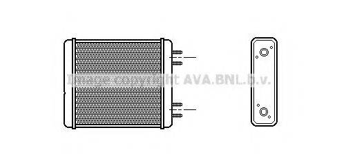 VAN WEZEL 82 00 6021 Теплообмінник, опалення салону