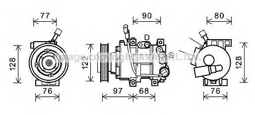 KIA 977011R300 Компресор, кондиціонер