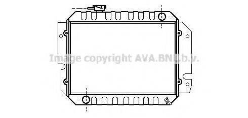 AVA QUALITY COOLING IS2008 Радіатор, охолодження двигуна
