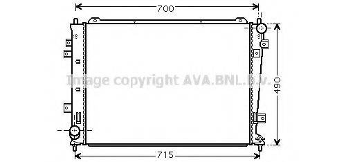 BLUE PRINT ADG098121 Радіатор, охолодження двигуна