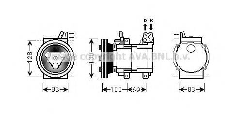 KIA 97701M2000 Компресор, кондиціонер