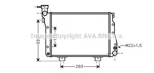 AVA QUALITY COOLING LA2007 Радіатор, охолодження двигуна