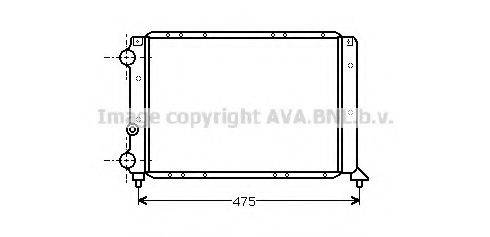AVA QUALITY COOLING LC2030 Радіатор, охолодження двигуна