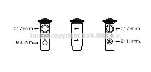 AVA QUALITY COOLING ME1273 Розширювальний клапан, кондиціонер