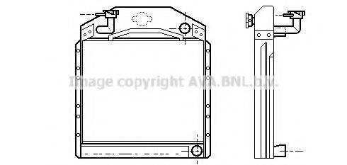 AVA QUALITY COOLING ME2124 Радіатор, охолодження двигуна
