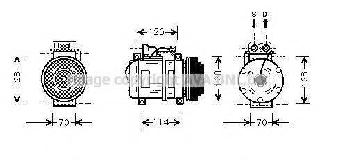 AVA QUALITY COOLING MSK274 Компресор, кондиціонер