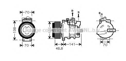 NRF 32572 Компресор, кондиціонер