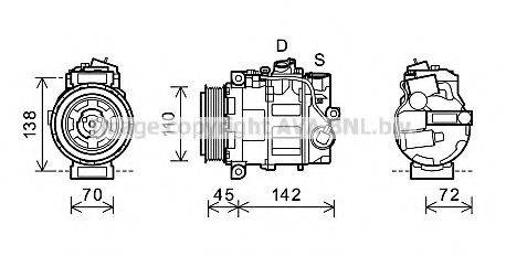MERCEDES-BENZ 0022302311 Компресор, кондиціонер