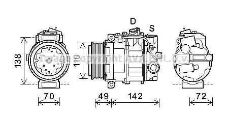 DENSO DCP17144 Компресор, кондиціонер