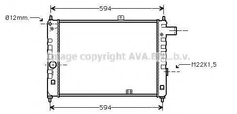 KUHLER SCHNEIDER 600331 Радіатор, охолодження двигуна
