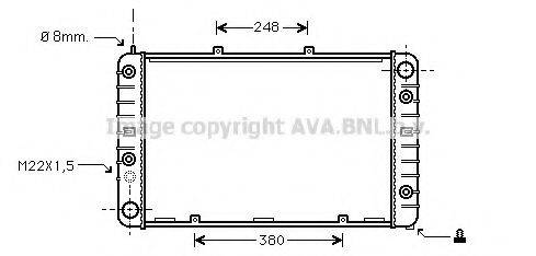 AVA QUALITY COOLING PR2003 Радіатор, охолодження двигуна