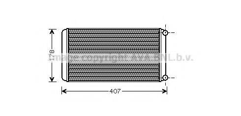 AVA QUALITY COOLING RE6016 Теплообмінник, опалення салону