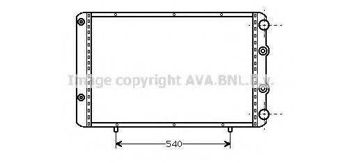 AVA QUALITY COOLING RT2093 Радіатор, охолодження двигуна