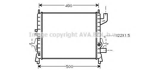 AVA QUALITY COOLING RT2238 Радіатор, охолодження двигуна