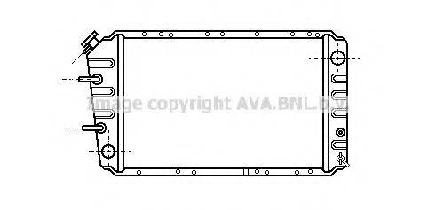 AVA QUALITY COOLING SU2004 Радіатор, охолодження двигуна