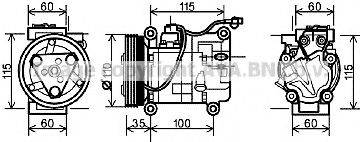 SUZUKI 9520063JA0 Компресор, кондиціонер