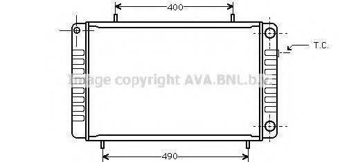 VAN WEZEL 54 00 2008 Радіатор, охолодження двигуна