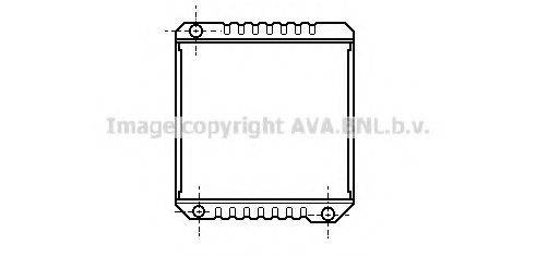 AVA QUALITY COOLING TH2010 Радіатор, охолодження двигуна