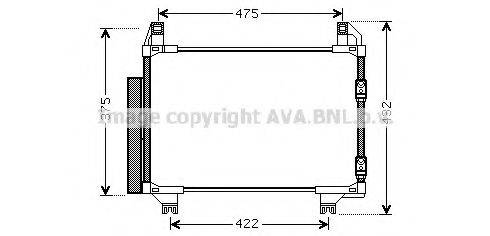 AVA QUALITY COOLING TOA5404 Конденсатор, кондиціонер