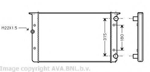 MAHLE ORIGINAL BM206 Радіатор, охолодження двигуна