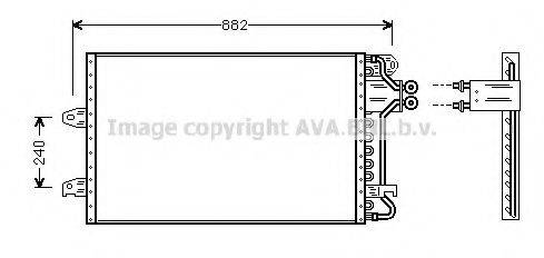 FORD 1009526 Конденсатор, кондиціонер