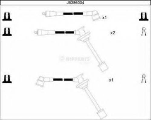 DAIHATSU 19901-87783 Комплект дротів запалювання