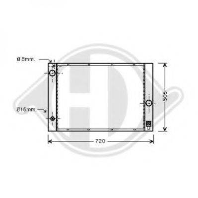 EQUAL QUALITY RM0608 Радіатор, охолодження двигуна