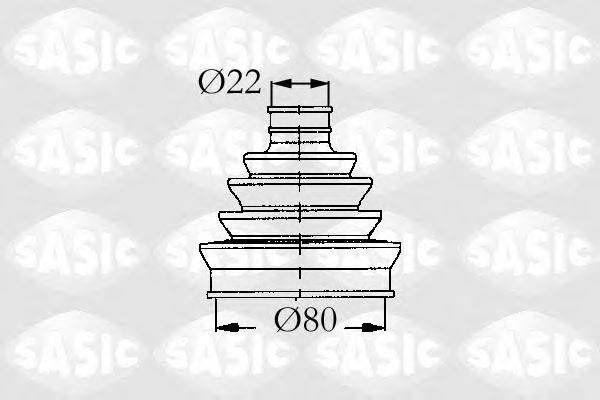 SASIC 9004612 Комплект пильника, приводний вал