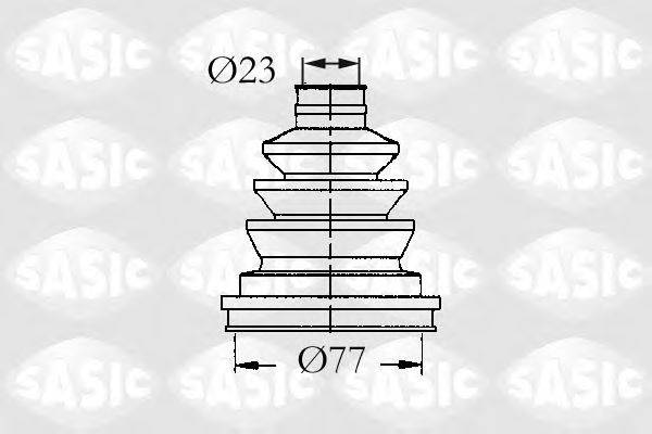 SASIC 9004682 Комплект пильника, приводний вал