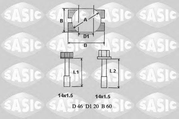 ZF PARTS 1967701 ремонтний комплект, важіль підвіски