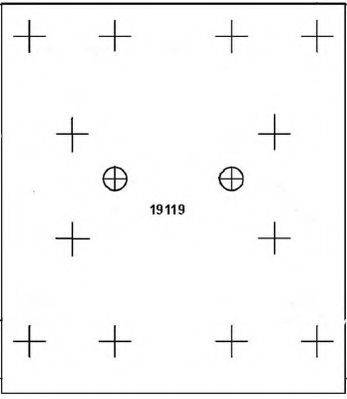 BERAL 19119 Комплект гальмівних черевиків, барабанні гальма