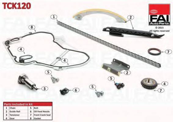 ALFA ROMEO 24461834 Комплект мети приводу розподільного валу