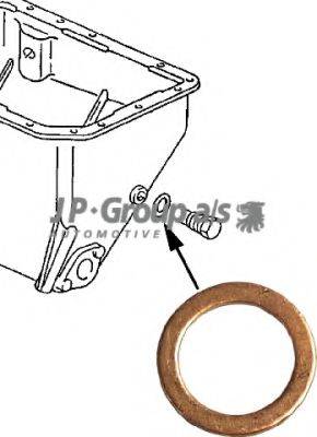 OPEL 1005306 Кільце ущільнювача, різьбова пр