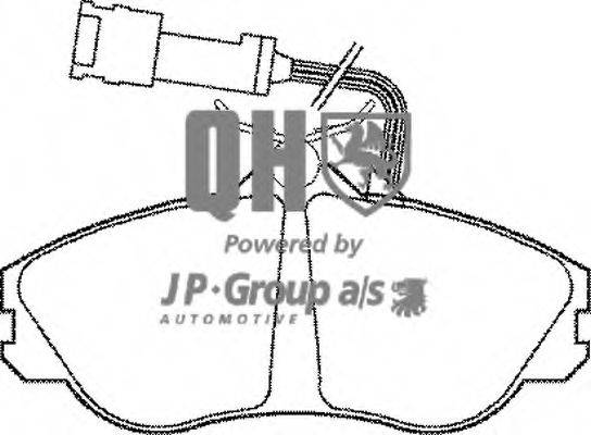 JP GROUP BP530 Комплект гальмівних колодок, дискове гальмо