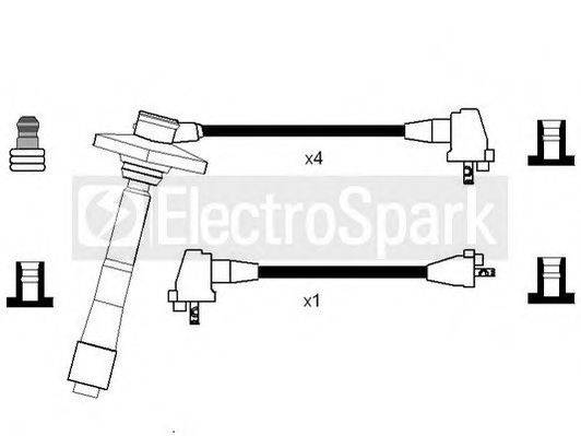 TOYOTA 90919-21540 Комплект дротів запалювання