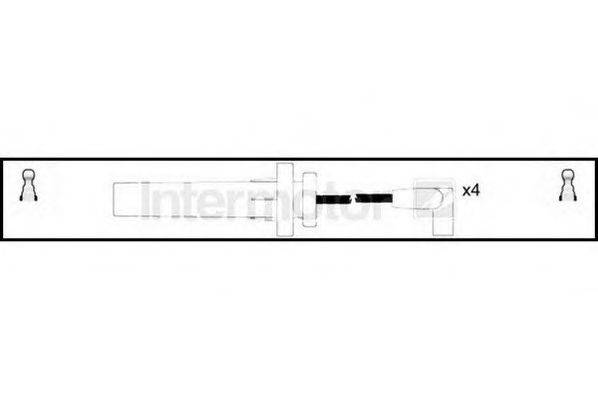 INTERMOTOR 76151 Комплект дротів запалювання