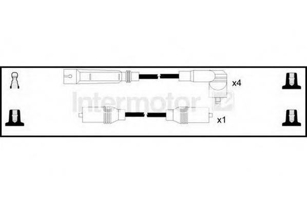 INTERMOTOR 76163 Комплект дротів запалювання