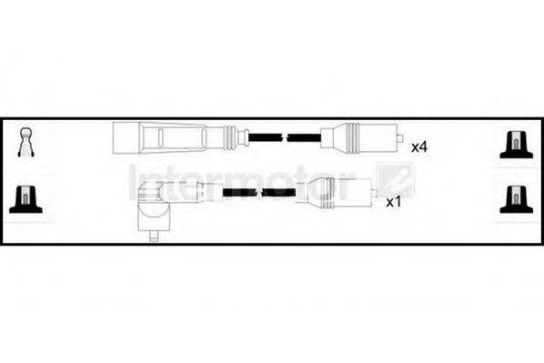 INTERMOTOR 76166 Комплект дротів запалювання