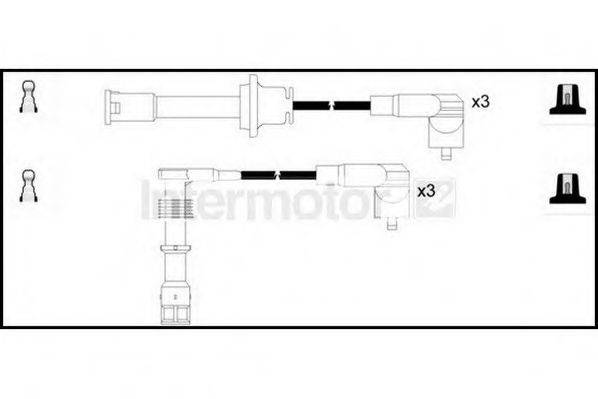 LUCAS CAV DKC224 Комплект дротів запалювання