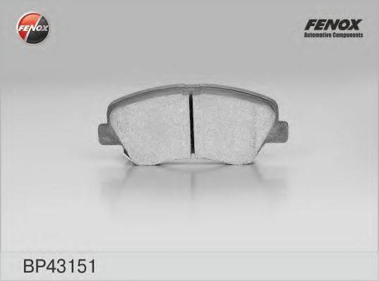 FENOX 25350 Комплект гальмівних колодок, дискове гальмо