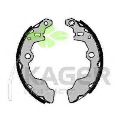 KAGER 340187 Комплект гальмівних колодок