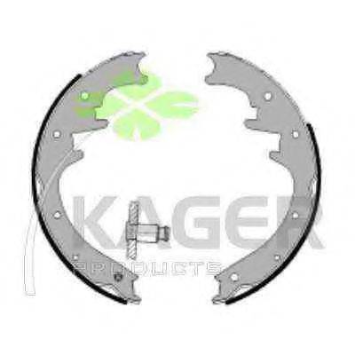 KAGER 340391 Комплект гальмівних колодок