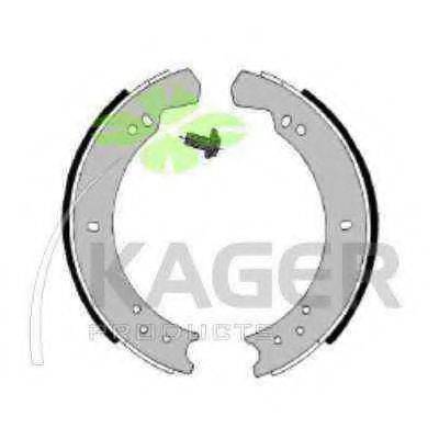 KAGER 340505 Комплект гальмівних колодок