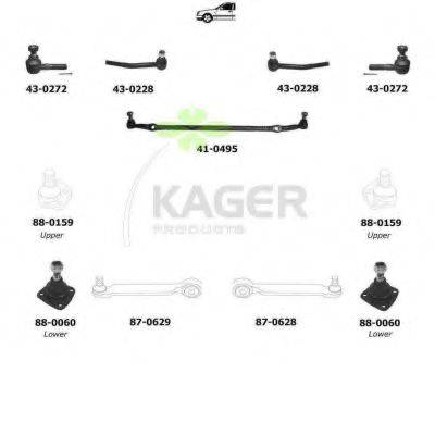 KAGER 800710 Підвіска колеса